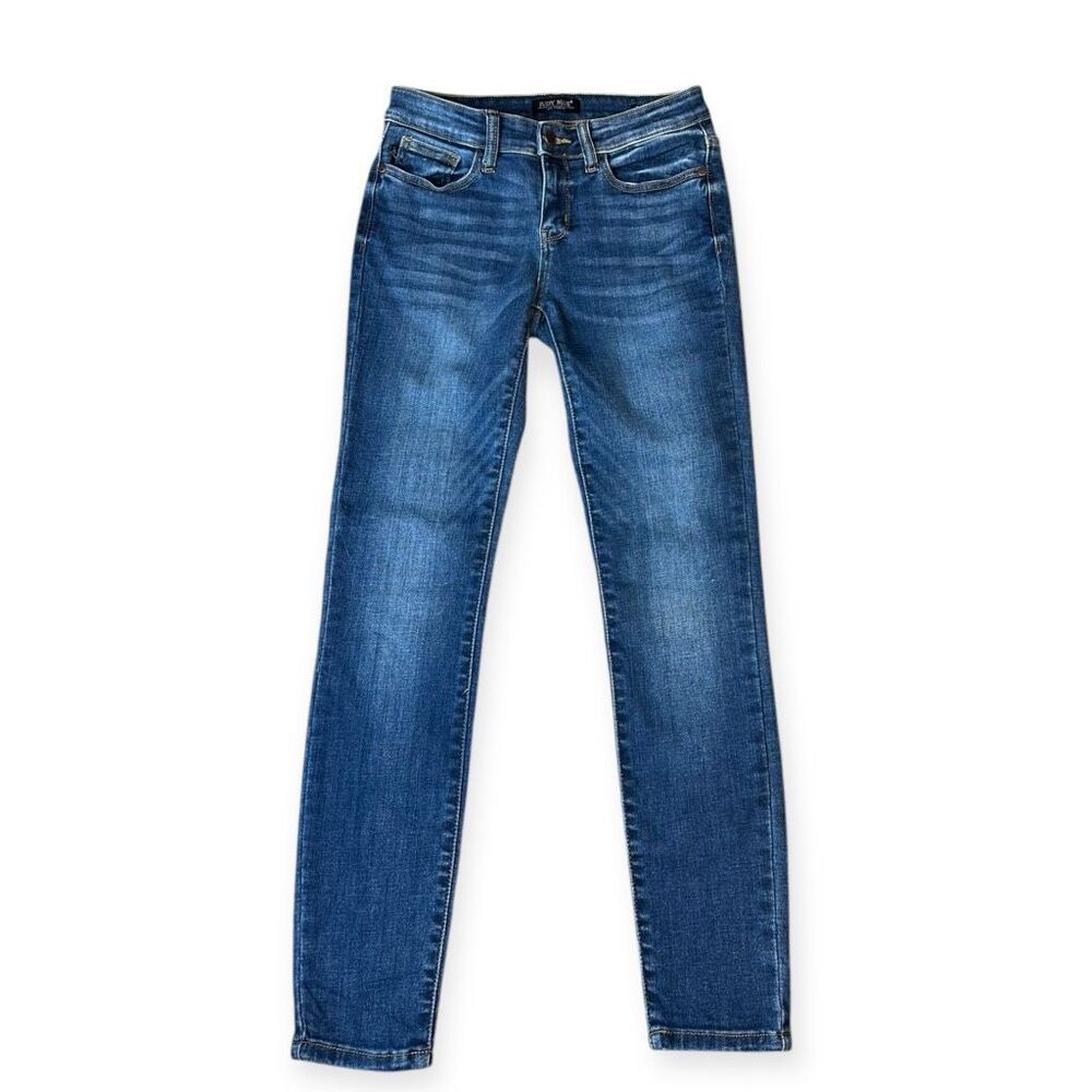 JUDY BLUE Women’s Medium Wash Skinny Jeans Stretch Denim Size 3 / 26 - Picture 3 of 7